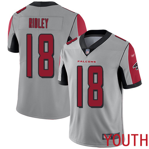 Atlanta Falcons Limited Silver Youth Calvin Ridley Jersey NFL Football #18 Inverted Legend